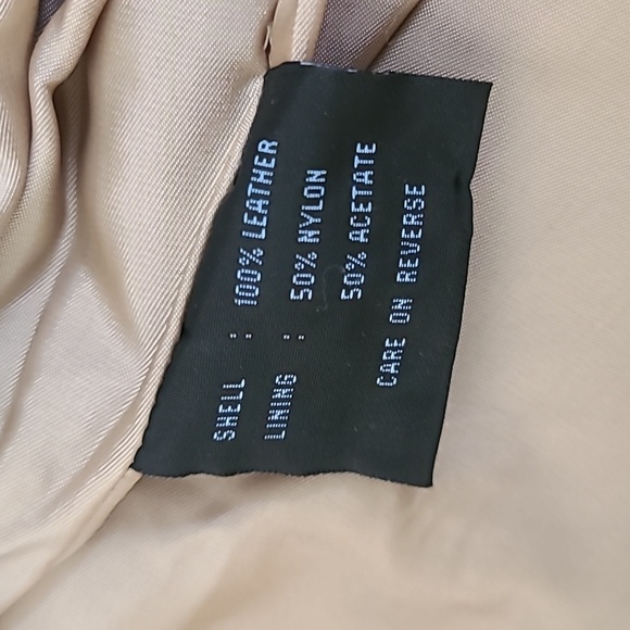 Kenneth Cole Reaction Tan Color Motorcycle Jacket Coats, Jackets & Vests Size S - Picture 8 of 12